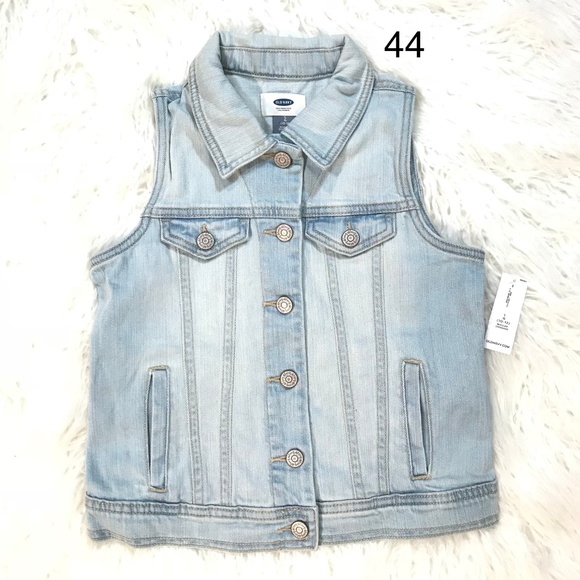 Old Navy Girls Denim Vest - Picture 1 of 3